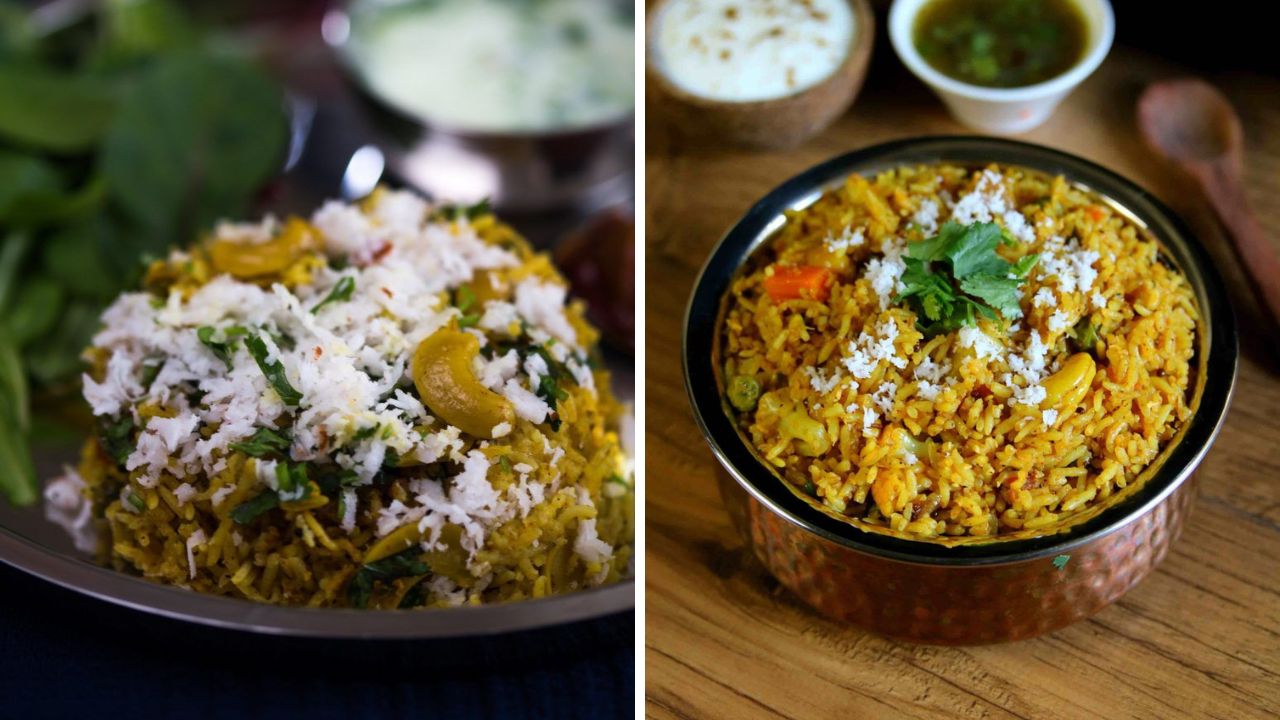 दुपारच्या जेवणासाठी १५ मिनिटांमध्ये बनवा अस्सल पारंपरिक चवीचा मसालेभात, तूप ओल्या खोबऱ्यासोबत लागेल भन्नाट चव
