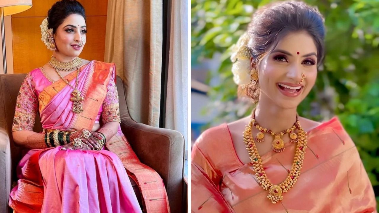 काहींना फिकट रंगाची पैठणी साडी नेसायला खूप जास्त आवडते. त्यामुळे तुम्ही बेबी पिंक किंवा इतर वेगवेगळ्या रंगाची निवड करू शकता.