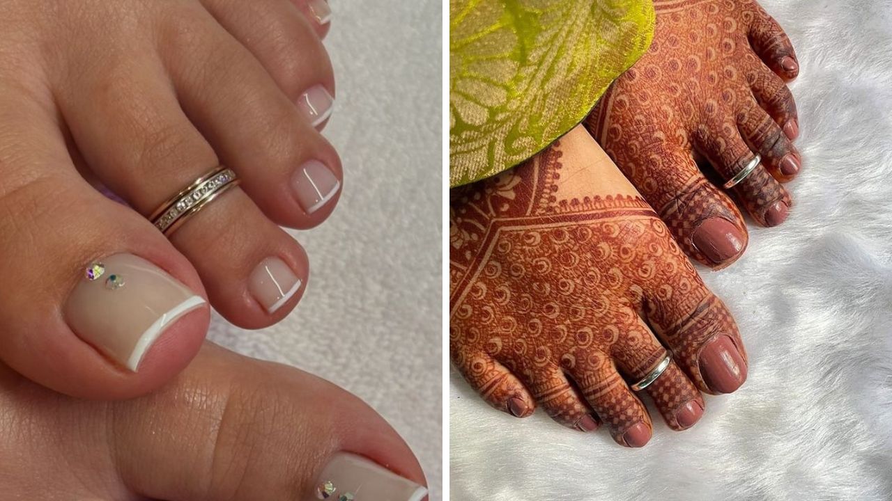 लहान रंगीत किंवा पांढऱ्या स्टोन्सचा वापर करून तयार केलेली जोडवी कोणत्याही साडीवर किंवा ड्रेसवर अतिशय सुंदर दिसते. यामुळे तुम्हाला ग्लॅमरस लुक मिळेल. 