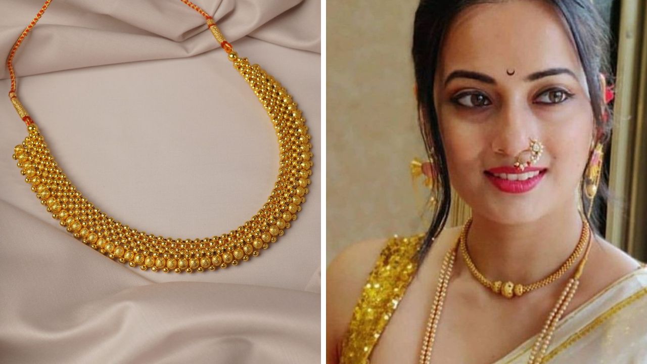 ठुशी दागिने सोन्याचे बारीक मणी एकत्र गुंफून तयार केला जातो. यासोबतच ठुशीच्या मध्यभागी कमळाच्या आकारातील मणी किंवा पेंडेंटन्ट लावले जाते. नऊवारी आणि सहावारी साडीवर ठुशी दागिना अतिशय सुंदर दिसतो. 