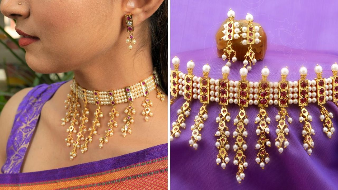 मोत्याची वेल असलेल्या चिंचपेटीला बाजारात सध्या खूप जास्त मागणी आहे. कारण वेल असलेली चिंचपेटी गळ्यात घातल्यानंतर गळ्याचे सौंदर्य अतिशय खुलून दिसते. 