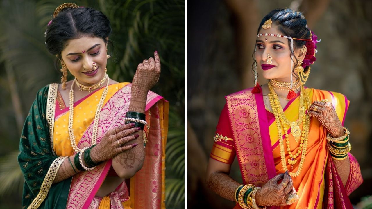 नऊवारी साडीच्या काठाला शोभेल असा शेला विकत घेतला जातो. यामुळे तुमचा लुक आणखीनच सुंदरव दिसेल. बाजारात अनेक वेगवेगळ्या फॅब्रिकमध्ये शेले उपलब्ध आहेत.