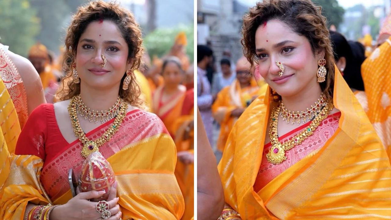 मोत्यांऐवजी तुम्ही गोल्डन रंगाची चिंचपेटी सुद्धा साडीवर घालू शकता. यामुळे गळा भरगच्च दिसतो आणि इतर कोणताही दागिना परिधान करण्याची आवश्यकता भासत नाही. 