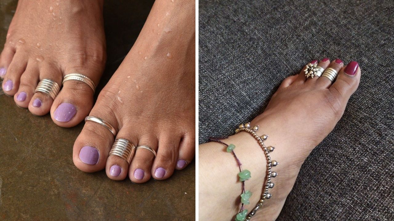 नवरीच्या पायात प्रामुख्याने या डिझाईनच्या जोडव्या असतात. यामुळे पाय भरगच्च दिसतात आणि पायांची शोभा वाढते. 