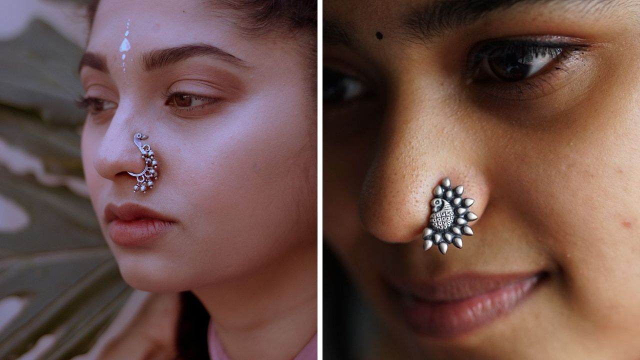 सोन्याच्या दागिन्यांप्रमाणे बाजारात सिल्वर आणि ऑक्सिडाईज नथ सुद्धा उपलब्ध आहे. आकाराने लहान असलेल्या नाजूक नथ अतिशय सुंदर दिसतात.