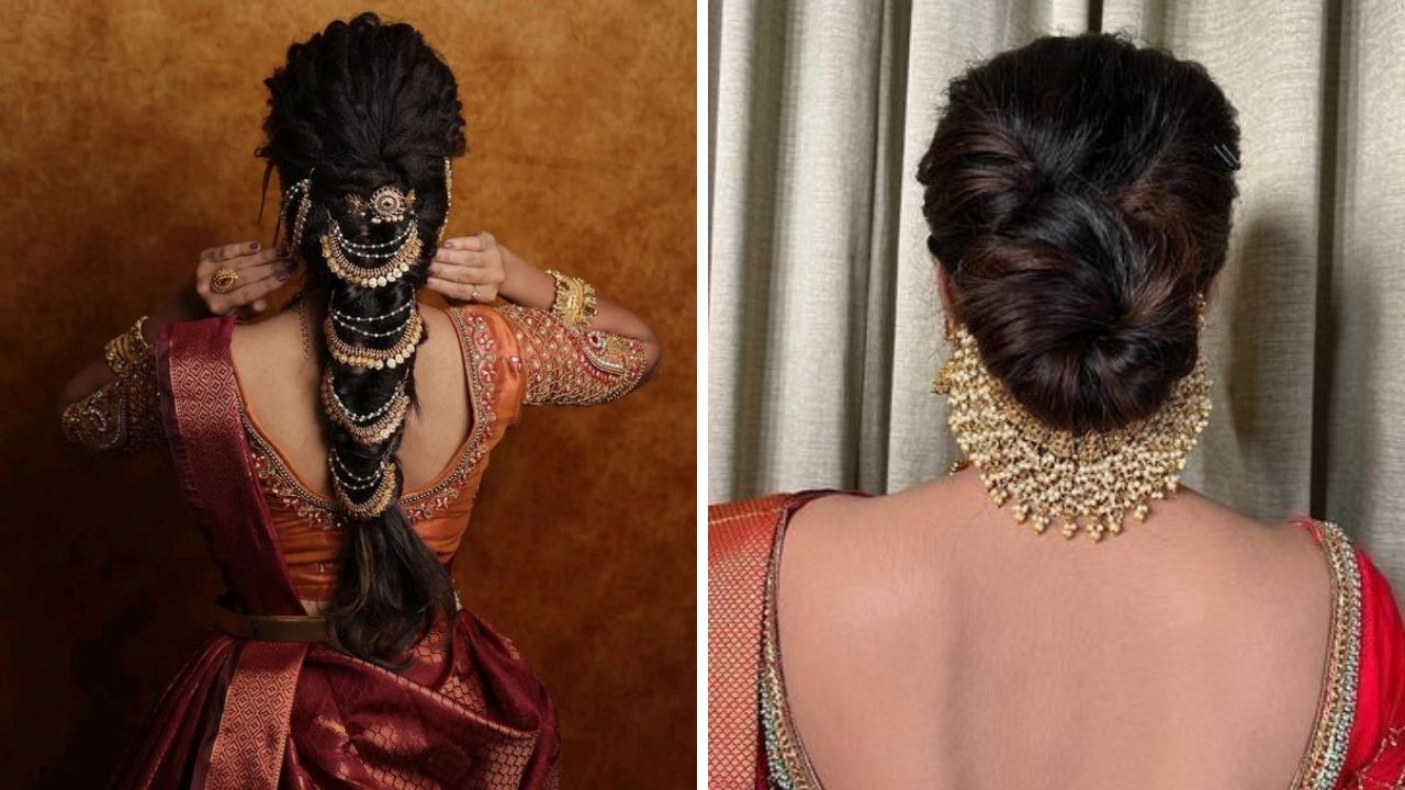 वेणी हेअर स्टाईल केल्यानंतर त्यावर या डिझाईनची हेअर ॲक्सेसरीज लावावी. यामुळे तुमचा लुक ट्रेडिशनल आणि मॉर्डन दिसेल.