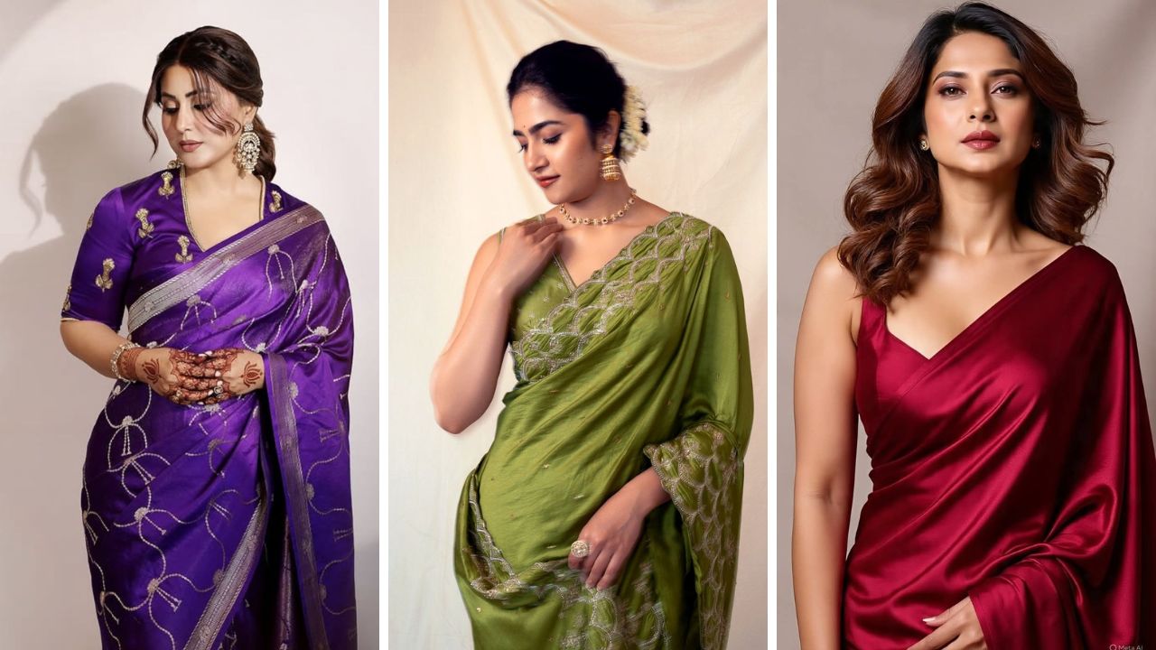 सावळ्या रंगावर शोभून दिसतील ‘या’ आकर्षक रंगाच्या साड्या, चेहऱ्यावर येईल चमकदार ग्लो