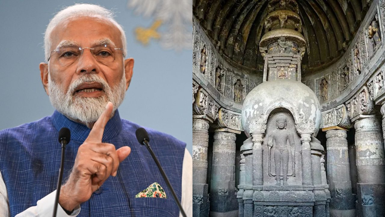 Chhatrapati Sambhajinagar: छत्रपती संभाजीनगरसाठी अभिमानाचा क्षण, पंतप्रधानांकडून अजिंठा लेणीचा गौरवशाली उल्लेख