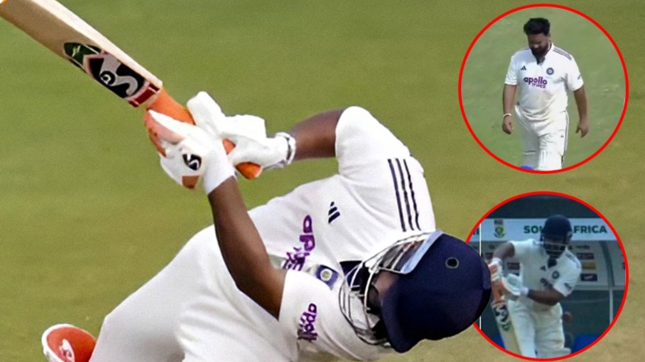 दक्षिण आफ्रिका मालिकेपूर्वी टीम इंडियासाठी वाईट बातमी, ऋषभ पंत पुन्हा जखमी! सोडावे लागले मैदान
