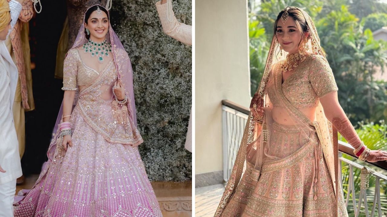 लग्नात नववधू अतिशय साधा आणि सहज होईल असा मेकअप पर्याय निवडत आहेत. कारण डिझाईन लेहेंग्यावर जास्त मेकअप केल्यास लुक पूर्णपणे वेगळा दिसतो. 