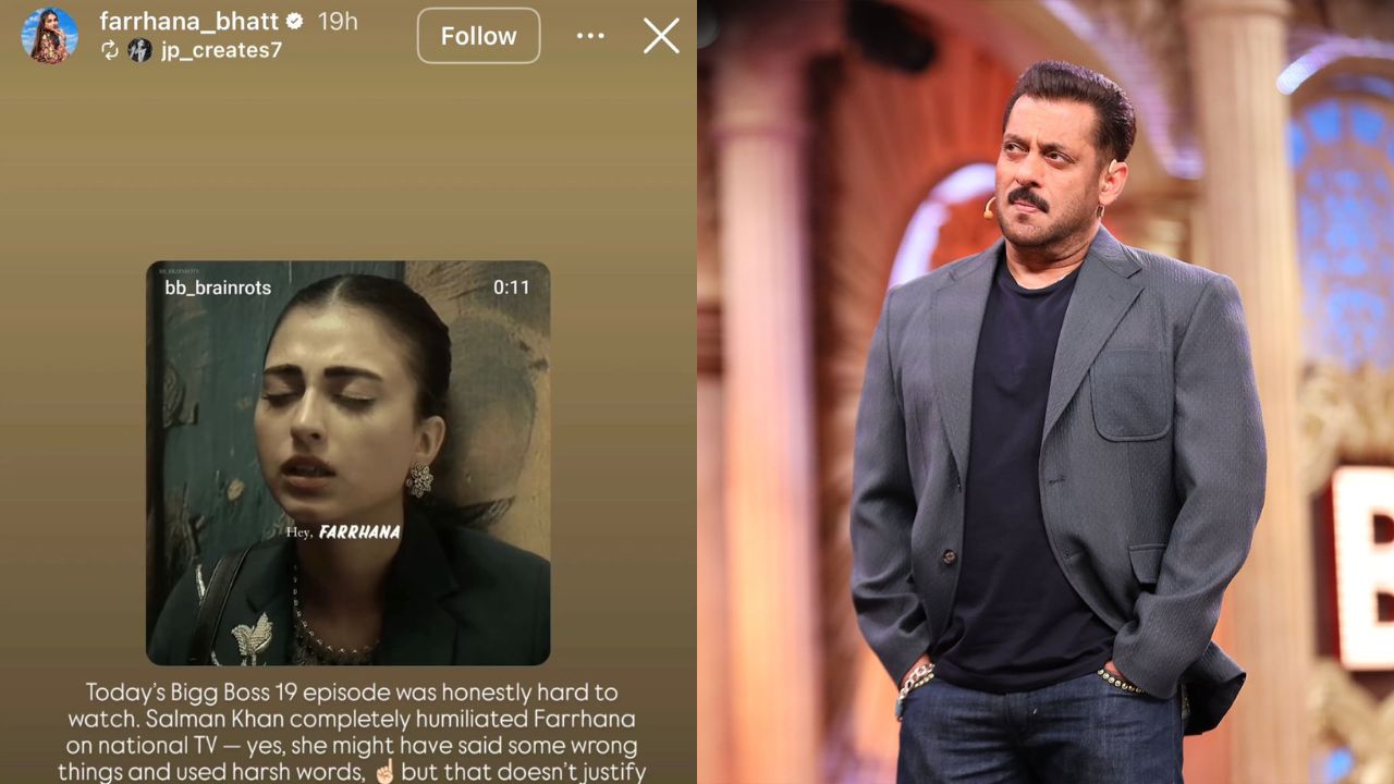 Bigg Boss 19 : फरहाना भट्टच्या टीमच्या निशाण्यावर सलमान खान! सोशल मिडियावर केलेली पोस्ट व्हायरल