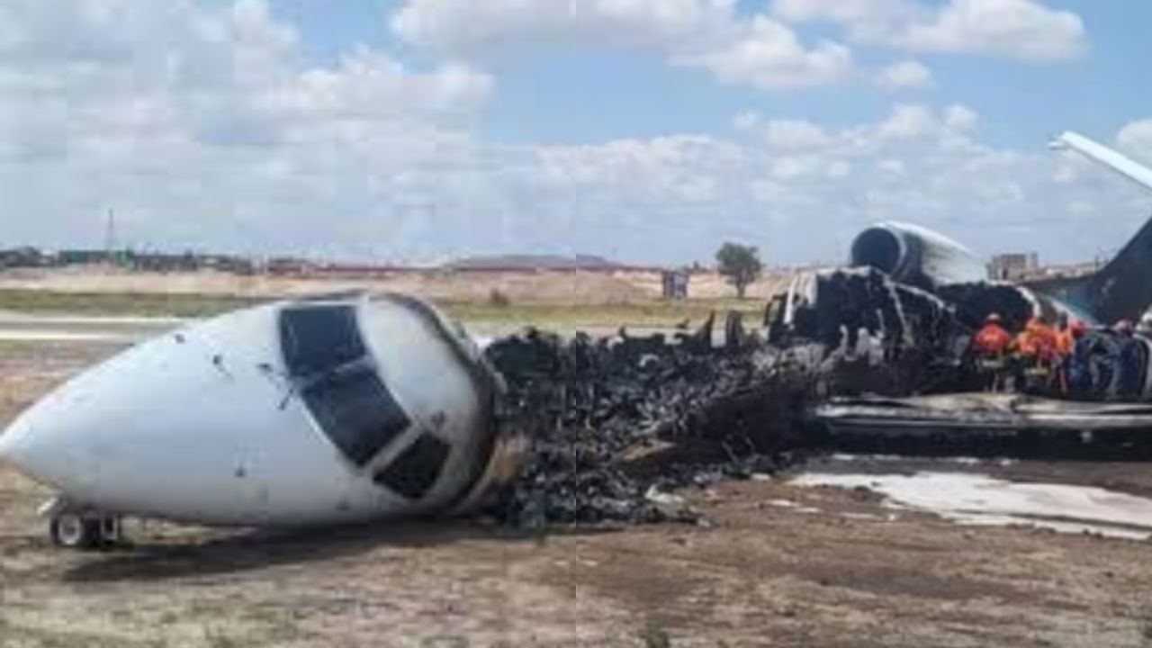 विमान उड्डाण घेणार तोच तुटला लँडिंग गेअर! काँगोच्या मंत्र्यांच्या थोडक्यात वाचला जीव, VIDEO