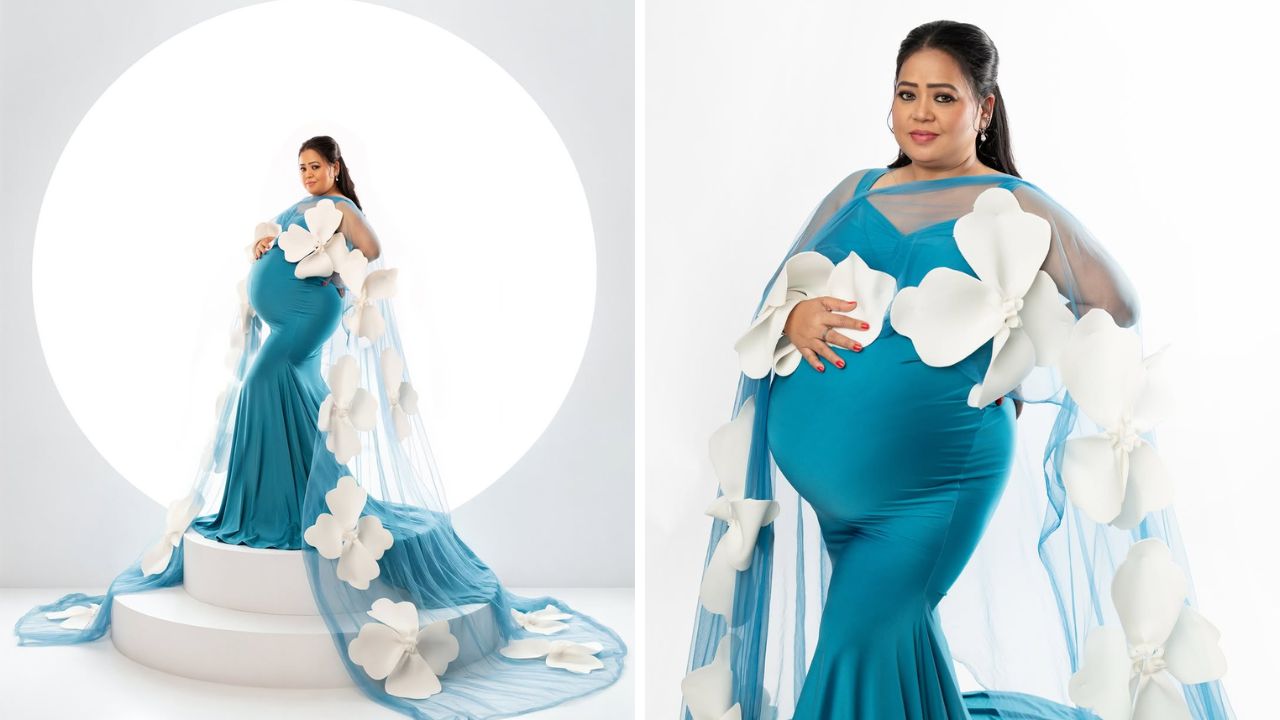 कॉमेडियन भारती सिंगने सोशल मीडियावर फ्लॉन्ट केला बेबी बंप; फोटोशूट व्हायरल