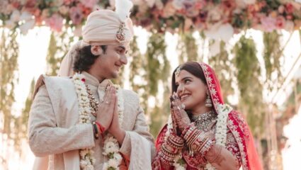 ‘Splitsvilla’ फेम भाविन भानुशाली आणि दिशा चंद्रेजा अडकले लग्नबंधनात, लग्नाच्या फोटोमध्ये क्युट दिसले कपल