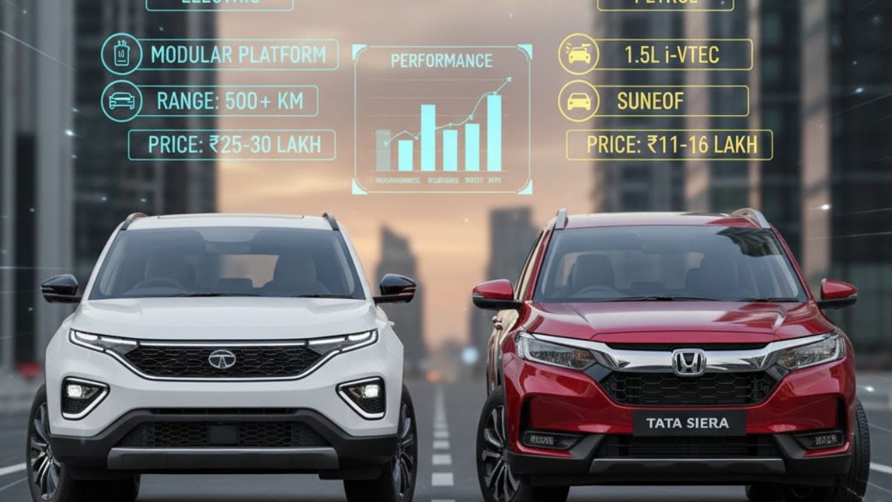 Tata Sierra की Honda Elevate, किमतीपासून फीचर्सपर्यंत कोणत्या SUV चा पगडा भारी?