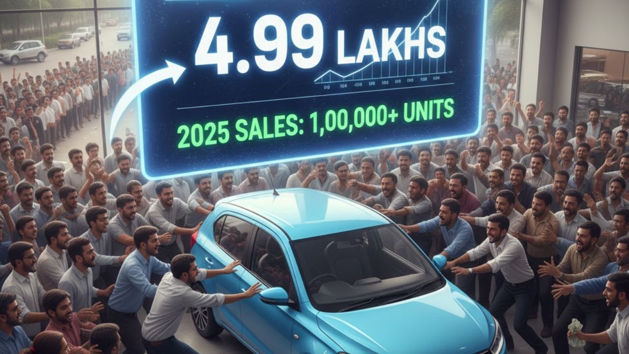 4.99 लाखांच्या ‘या’ कारसाठी ग्राहक ठार वेडे! 2025 मध्ये 1.65 लाखांहून अधिक युनिट्सची रेकॉर्डब्रेक विक्री