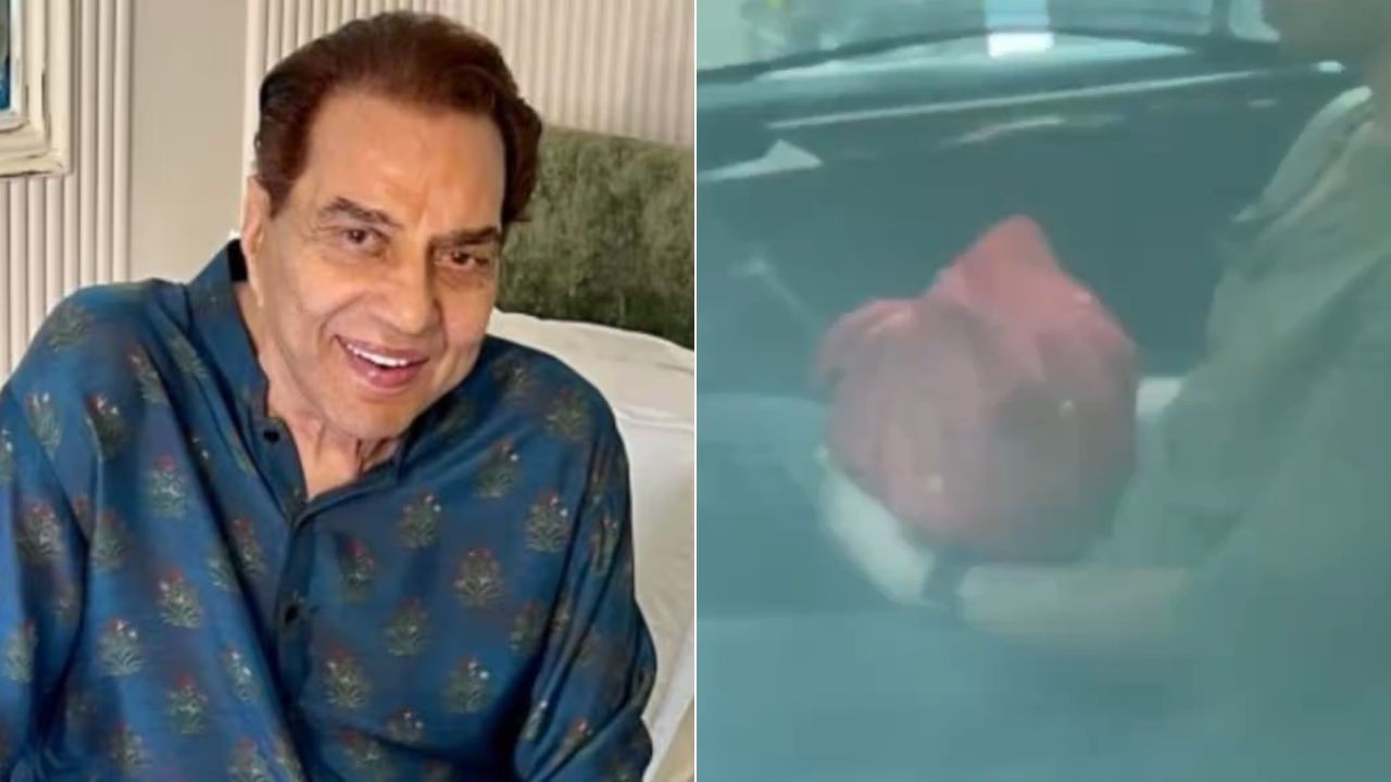 आजोबांच्या अस्थी घेण्यासाठी स्मशानभूमीत पोहचला नातू, धर्मेंद्रजींच्या जाण्याने देओल कुटुंबात शोक