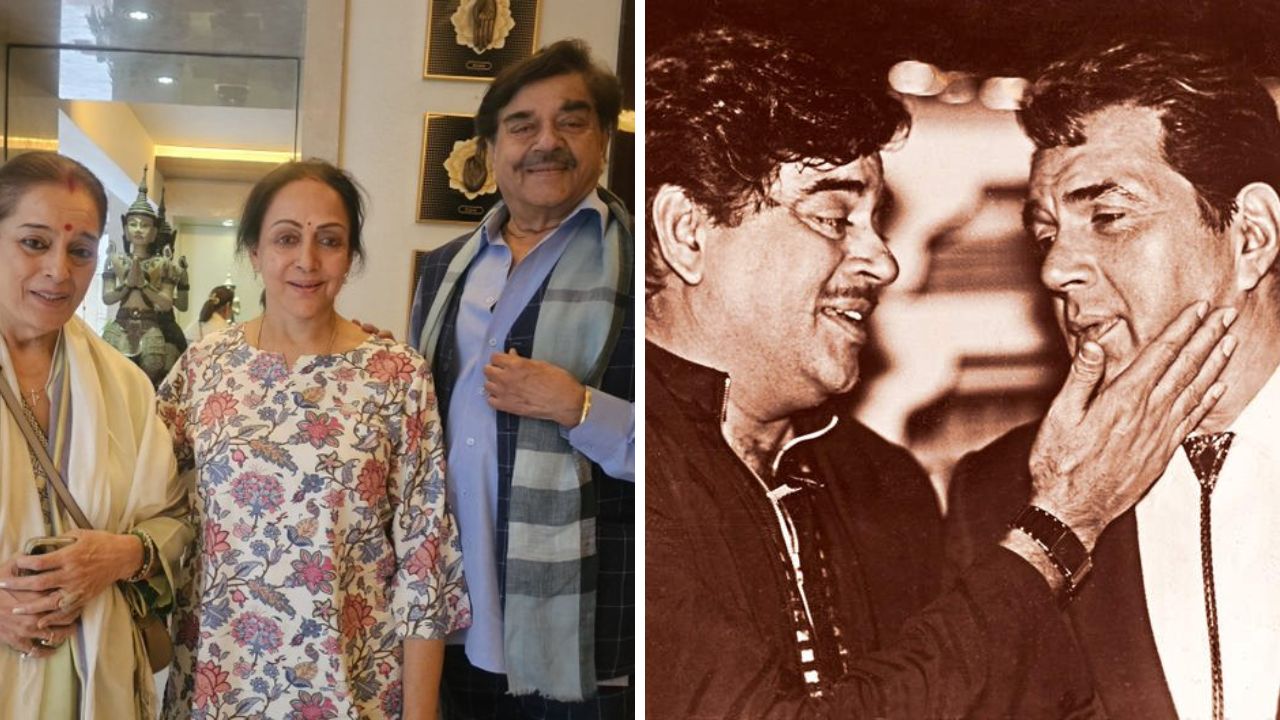 शत्रुघ्न सिन्हा यांनी घेतली Dharmendraयांची भेट, हेमा मालिनींच्या चेहऱ्यावर दिसली चिंता