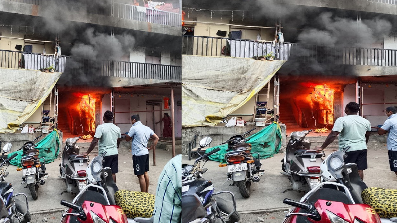 पुणे महापालिका वसाहतीत आग; तीन नगरसेवक वास्तव्यास असूनही दुरवस्था कायम