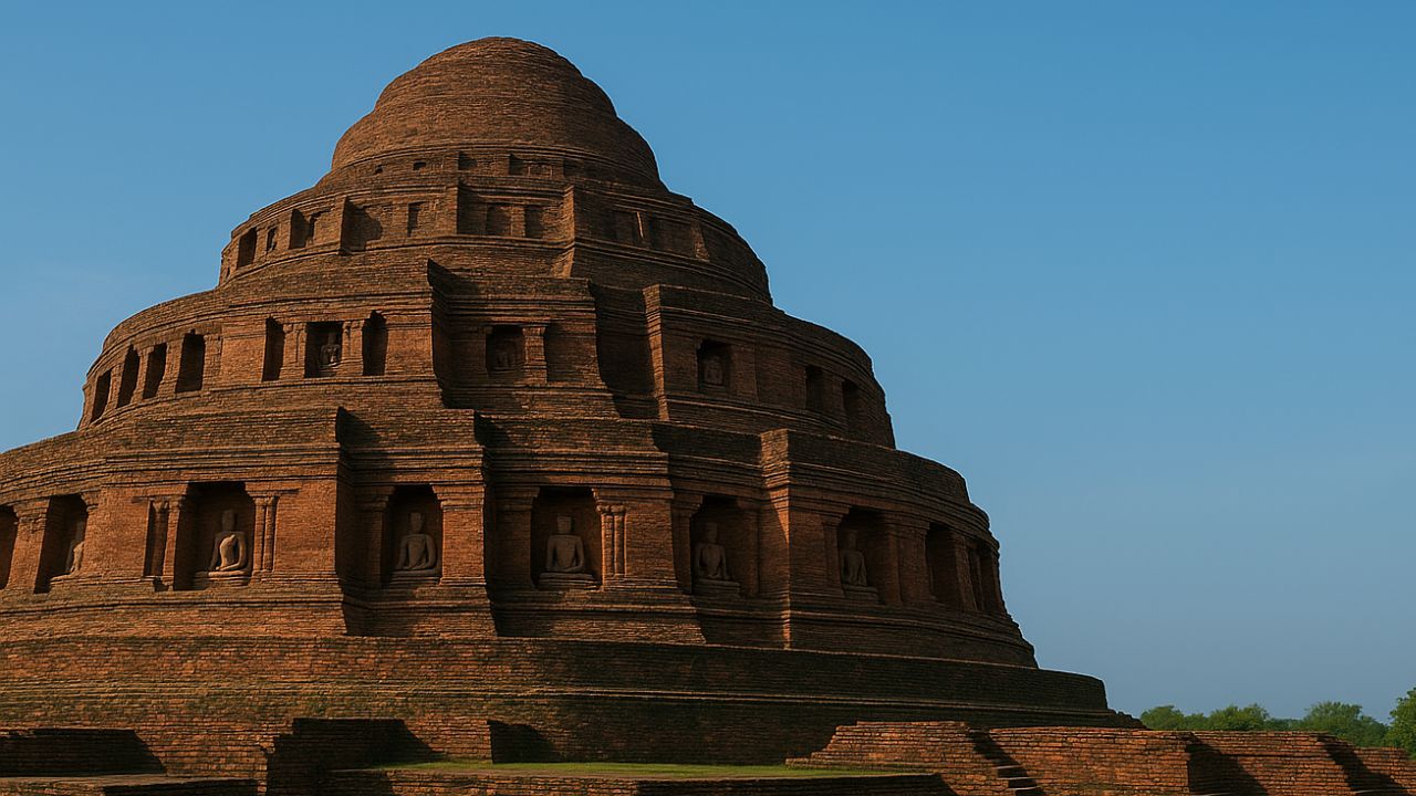 केसरिया : हे जगातील सर्वात उंच आणि भव्य बौद्ध स्तूपांपैकी एक केसरिया. या ठिकाणी प्राचीन बौैंद्ध संस्कृतीचं दर्शन घडतं.