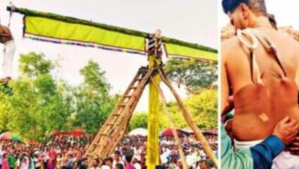 कोकणातील ‘या’ गावात 1492 सालापासून ‘ही’ अनोखी परंपरा सुरु! पाठीवर तीक्ष्ण लोखंडी आकडे टोचून…