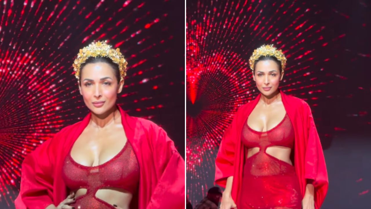 मलायकाच्या ड्रेसमध्ये साईड-कट होता, ज्यामध्ये तिने धाडसाने तिने तिचा संपूर्ण लूक कॅरी केला होता. मलायकाचा ड्रेसमधील संपूर्ण लूक आणि मेकअप देखील आकर्षित दिसत होता. 