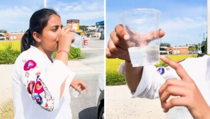 स्त्री कुछ भी कर सकती है! चक्क Hydrogen Car मधून निघालेलं पाणी महिलेने थेट प्यायलं, Video Viral