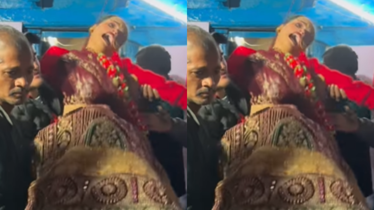 विदाई म्हणावी की किडनॅपिंग? कायमची सासरी जाताना मुलीच्या वेदना! खेचून-खेचून काढले घरातून; Viral Video