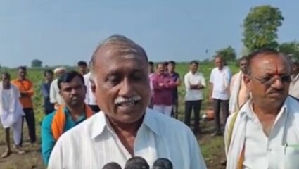 Nanded : हदगावात परतीच्या पावसाचा कहर! पावसाने उध्वस्त पिकांमुळे हदगावातील शेतकरी चिंतेत