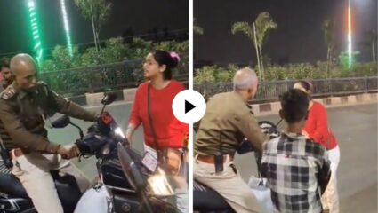 मी प्रेग्नंट आहे, प्लिज गाडी थांबवा… गरोदर महिलेला स्कुटरने ओढत नेलं, पोलिसांकडूनच घडले गैरवर्तन; Video Viral