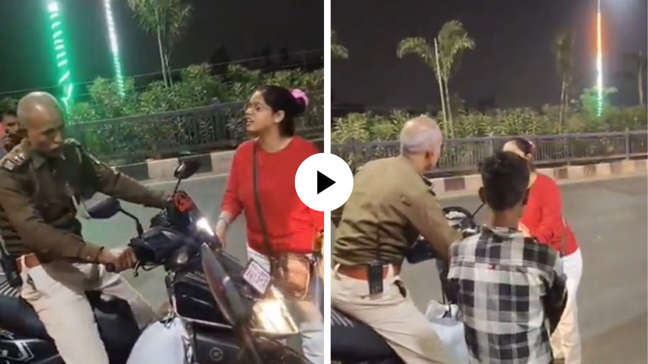 मी प्रेग्नंट आहे, प्लिज गाडी थांबवा… गरोदर महिलेला स्कुटरने ओढत नेलं, पोलिसांकडूनच घडले गैरवर्तन; Video Viral
