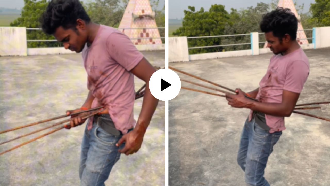 पोटाच्या आरपार घुसली लोखंडी सळई, वाटलं जीव जातोय पण शेवटी उलगडलं फिल्मी सत्य… पाहून सर्वच झाले अवाक्; Video Viral