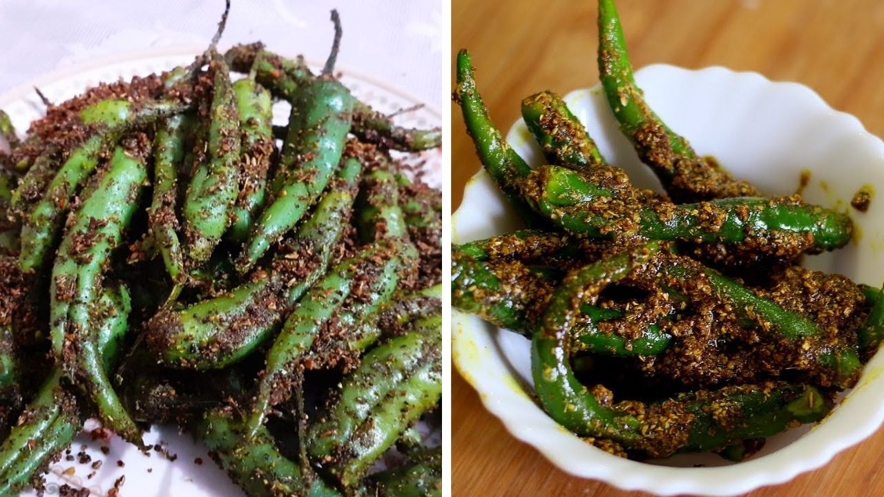 सध्या जेवणाची चव वाढवेल झणझणीत अन् चटपटीत ‘मसाला मिरची’; जाणून घ्या रेसिपी