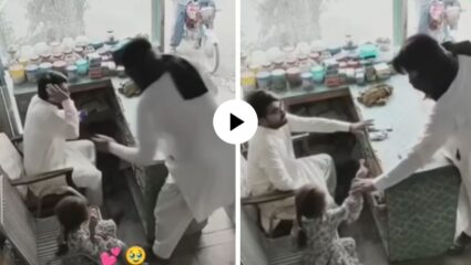चिमुकलीच्या निरागसतेवर चोरही पिघळला, चोरीचं सर्व सामान वडिलांना केलं परत… लोक म्हणाले, “क्या चोर बेनेगा तू”; Video Viral
