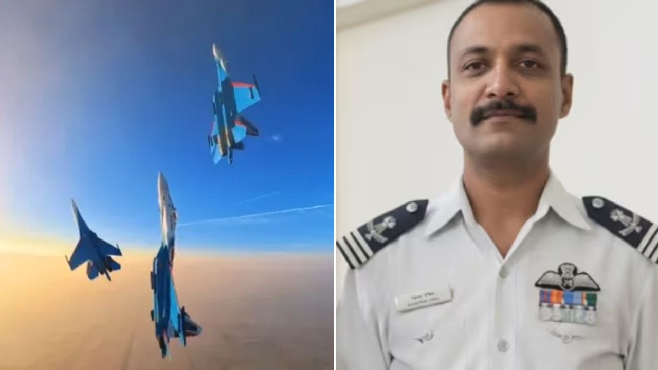 russian knights aerobatic tribute to pilot killed in tejas crash