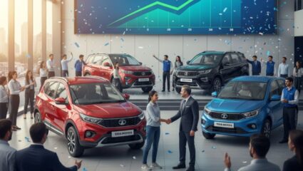 Tata Motors ला लागली दिवाळीची लॉटरी! ऑक्टोबर 2025 विक्रीचा आकडा पाहून प्रतिस्पर्ध्यांची झोप उडाली