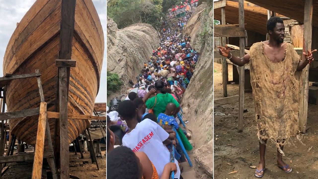 Prophecy : बायबलमधील ‘नोहा’ परतला? घानामध्ये हजारो लोक Eboh Noaजवळ आश्रय घेताना दिसले, पहा VIDEO