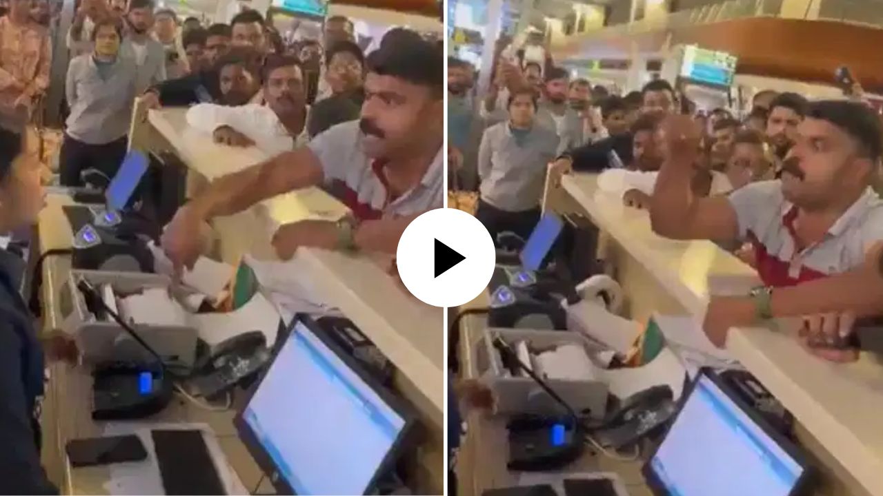 ‘माझ्या मुलीला सॅनटरी पॅड द्या’ ; एअरपोर्टवर हतबल पित्याची इंडिगो स्टाफकडे विनंती, VIDEO VIRAL