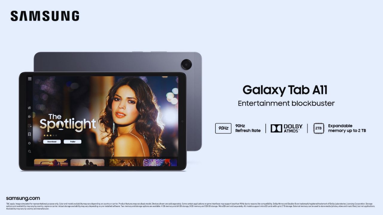 सॅमसंग गॅलेक्‍सी टॅब ए११ भारतात लाँच, दैनंदिन वापरासाठी ठरणार बेस्ट पर्याय! फीचर्स आणि किंमत जाणून घ्या