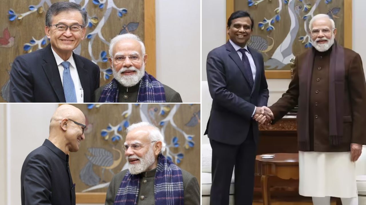 Invest In India: गुंतवणुकीची घोषणा लवकरच? जागतिक CEOsची PM Modi सोबत ग्रेट भेट; भारतात रोजगार आणि नवोपक्रमाला चालना Invest In India: गुंतवणुकीची घोषणा लवकरच? जागतिक CEOsची PM Modi सोबत ग्रेट भेट; भारतात रोजगार आणि नवोपक्रमाला चालना