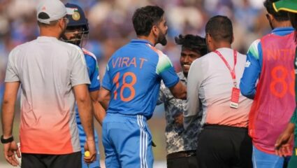 IND vs SA 2nd ODI : रायपूरच्या मैदानात काय घडलं? Virat Kohli च्या दिशेने चाहता आला धावत; Video Viral