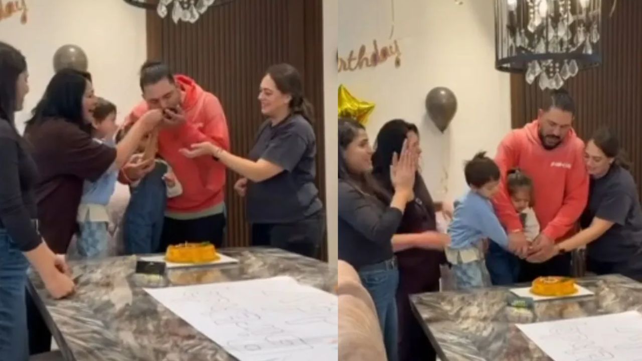 युवराज सिंगचा ४४ वा वाढदिवस कुटुंबासह साजरा! पहा समारंभातील काही क्षण; VIDEO