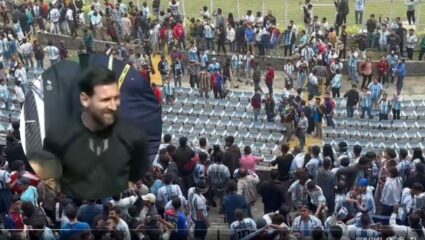 Messi India Tour Iive : ‘देशाची अब्रू घालवली…; मेस्सीच्या चाहत्यांचा मैदानात राडा! फेकल्या बाटल्या आणि खुर्च्या; पहा VIDEO