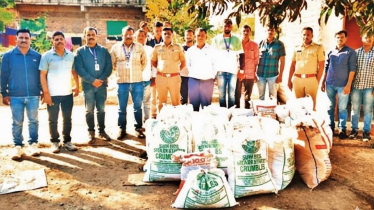 Ahilyanagar News: सुकेवाडीत पकडला तब्बल सव्वा कोटींचा गांजा, तस्कर मात्र फरार