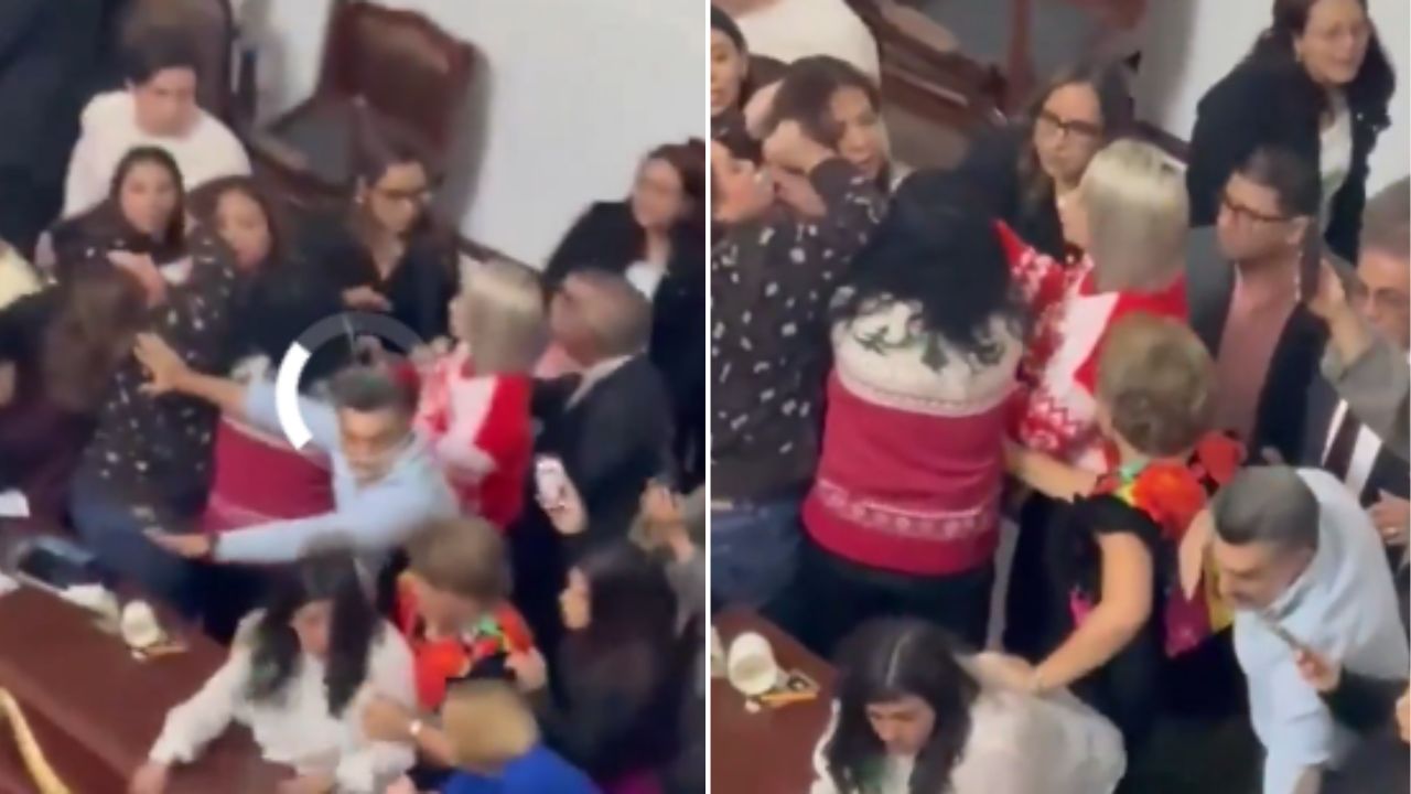 मेक्सिको सिटीच्या संसदेत उडाला गोंधळ ; महिला खासदारांनी एकमेकींच्या झिंझ्या धरल्या अन्…, VIDEO VIRAL