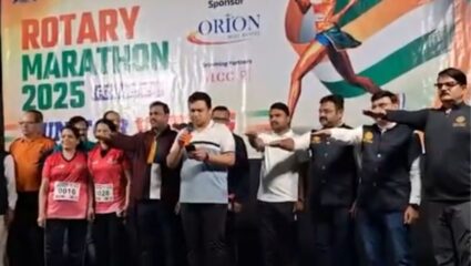 Navi Mumbai : ‘एक धाव मतदानासाठी’ पनवेलमध्ये महिलांची भव्य मॅरेथॉन संपन्न