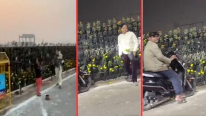 Lucknow Plants theft : PM मोदींचा कार्यक्रम संपला अन् झाली चोरी: कुंड्यांसाठी उडाली झुंबड