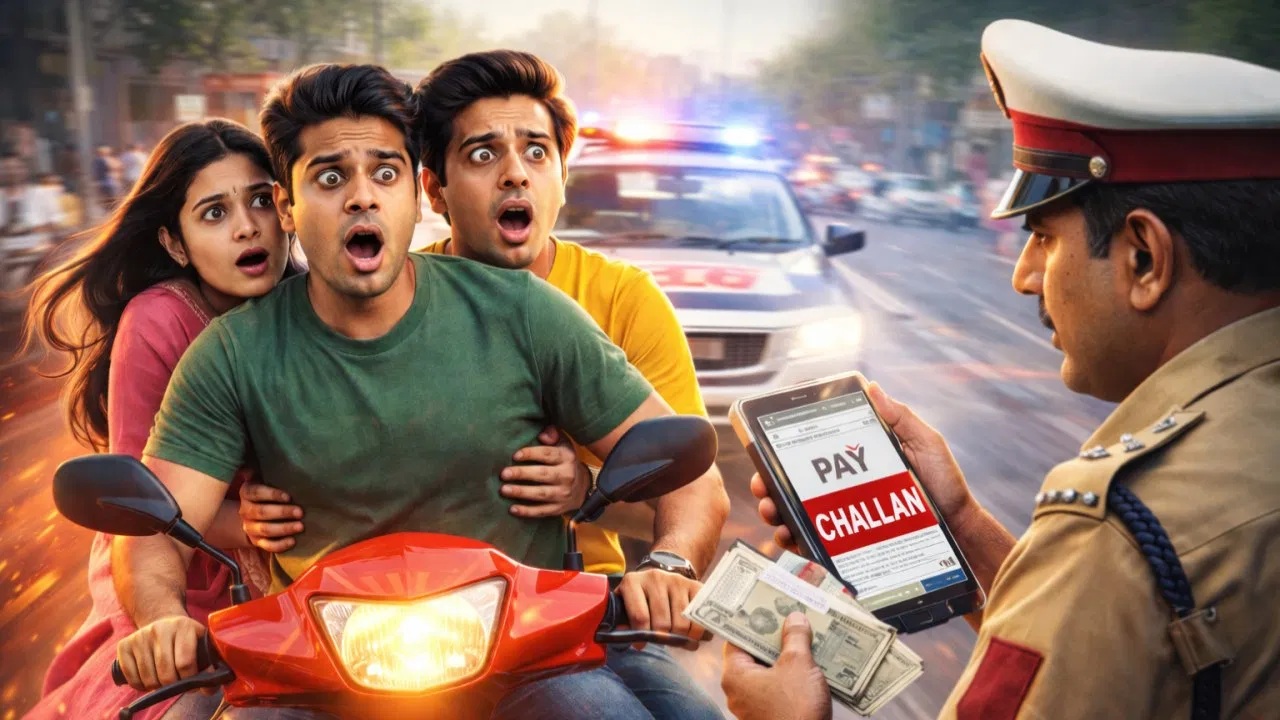 Triple Riding Challan Price: खबरदार! दुचाकीवर ट्रिपल सीट प्रवास करणाऱ्यांची खैर नाही, भरवा लागेल इतक्या रुपयांचा दंड