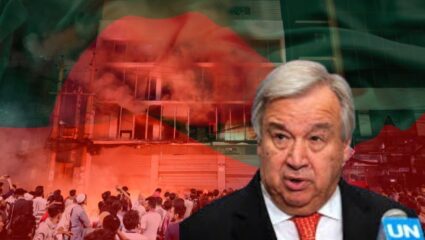 बांगलादेशात हिंदूवरील हिंसाचारावर संयुक्त राष्ट्राची प्रतिक्रिया ; ढाकातील अल्पसंख्यांकाबाबत केली चिंता व्यक्त