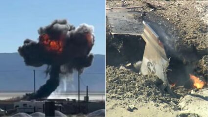 US: कॅलिफोर्नियामध्ये F-16 लढाऊ विमान कोसळले, पायलट थोडक्यात बचावला; पाहा अपघाताचा VIRAL VIDEO